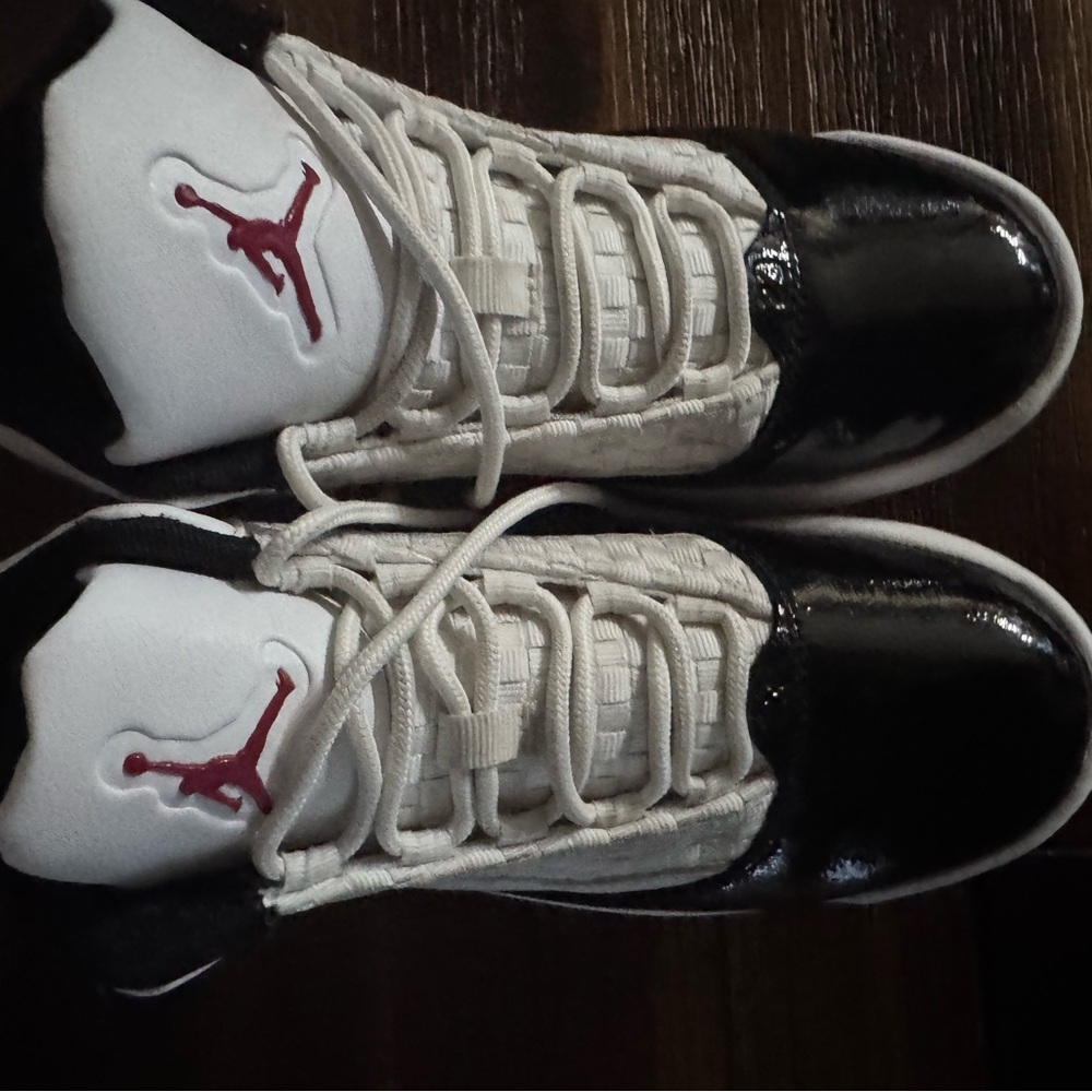 Kids Black and White Jordans